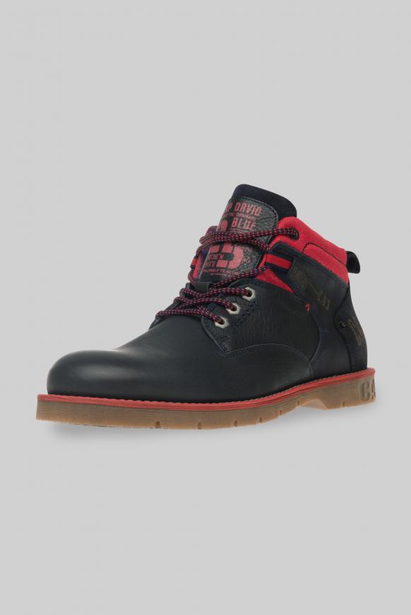 Worker Boots aus Leder mit Logo-Design