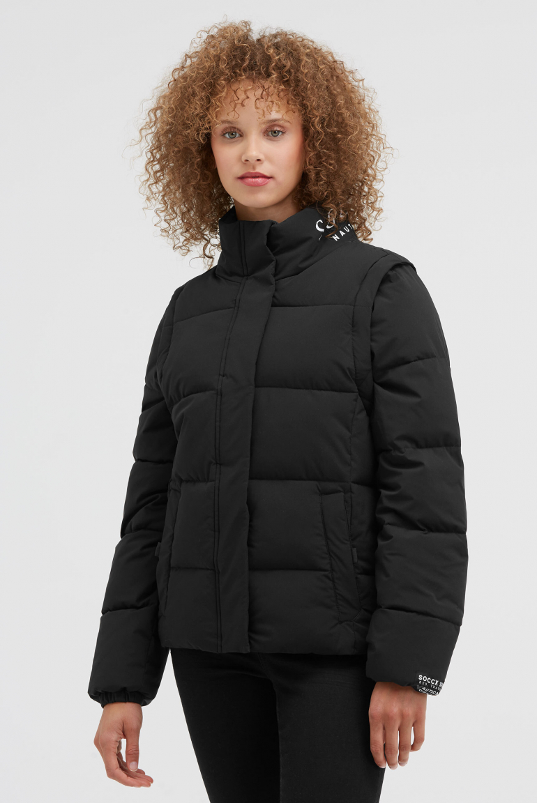 2-in-1 Steppjacke und Weste black / black