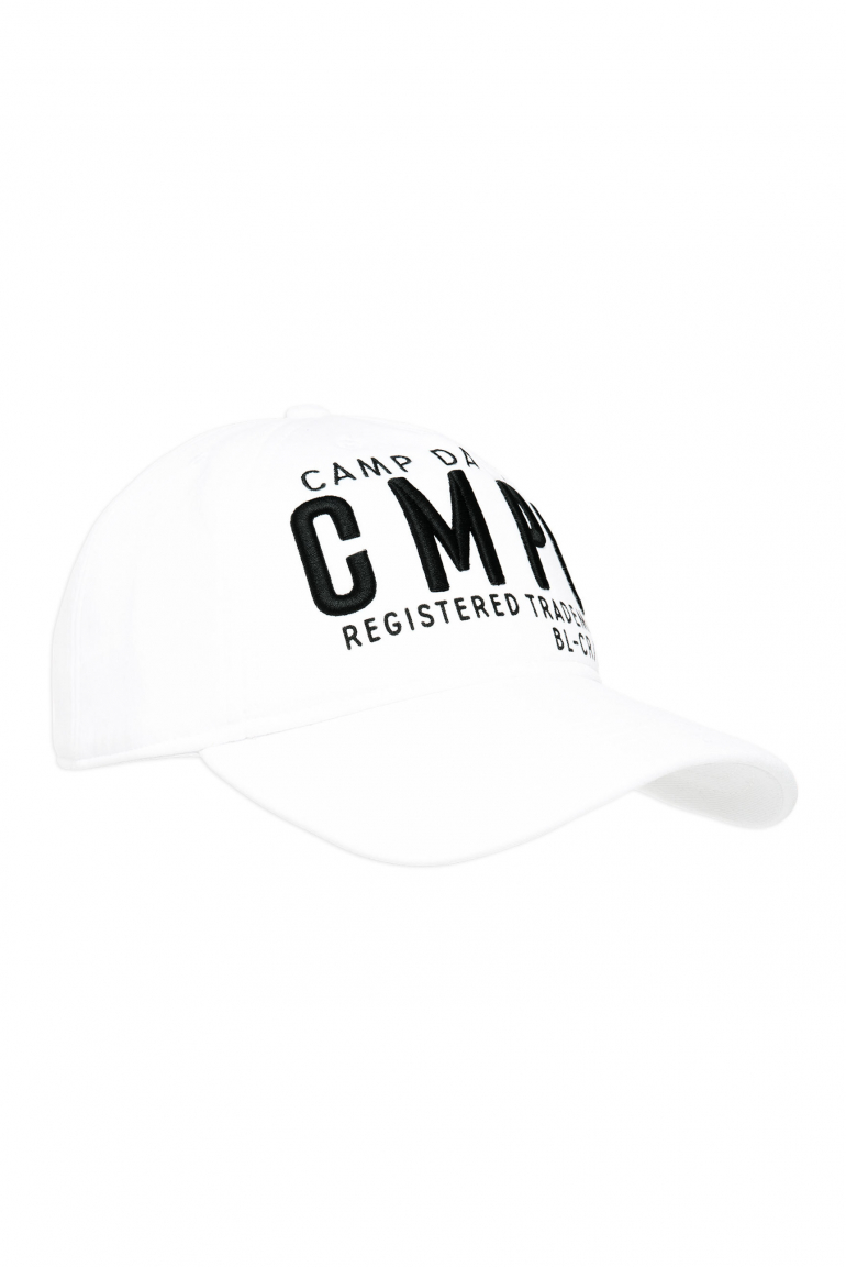 Base Cap mit 3D-Stickerei opticwhite