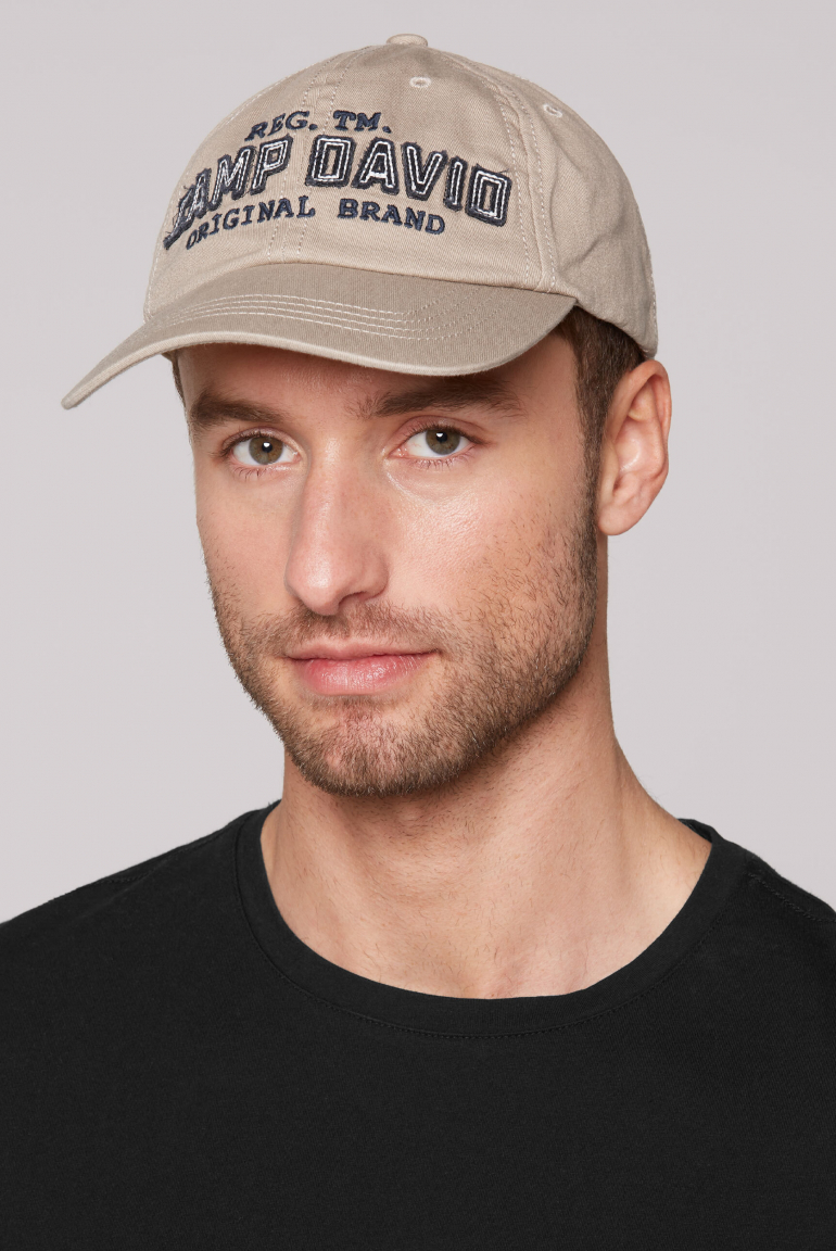 Base Cap mit Logo-Applikation sand