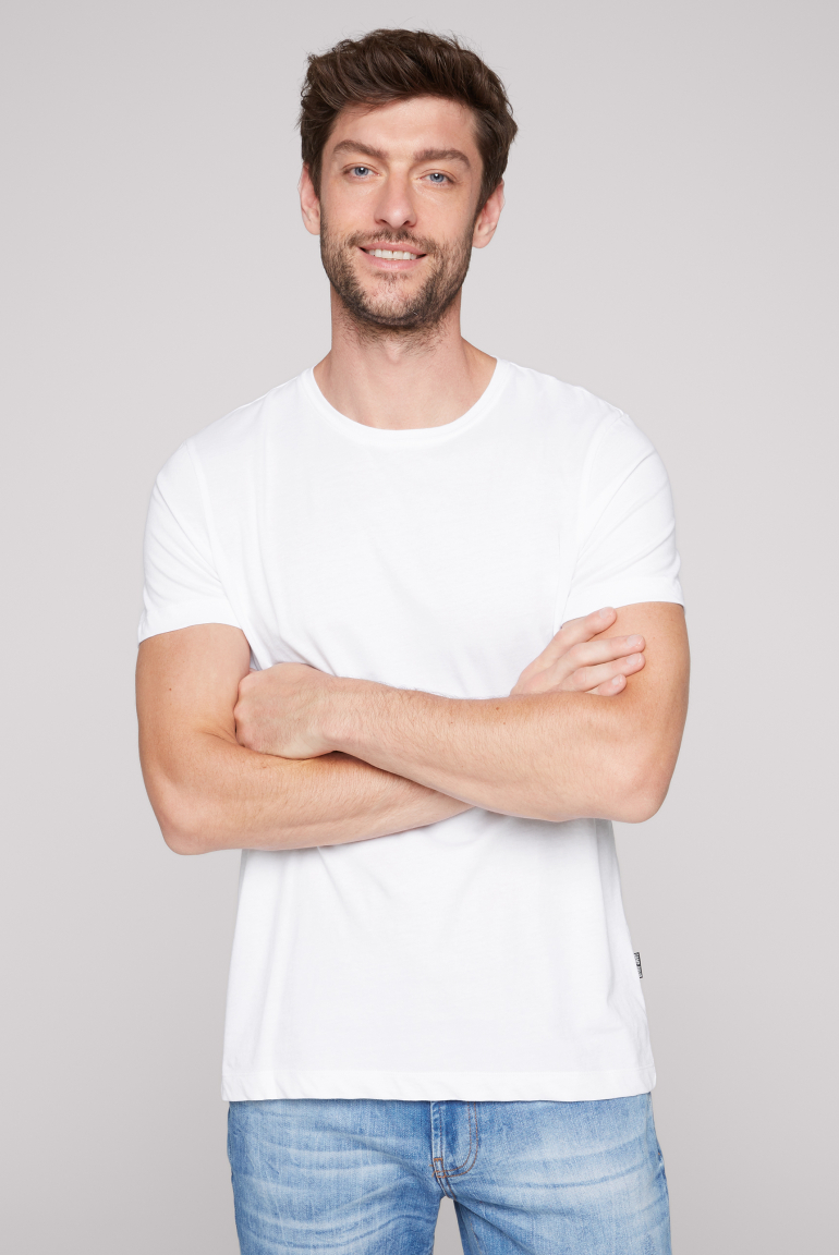 Basic T-Shirt Rundhals 2er-Pack opticwhite