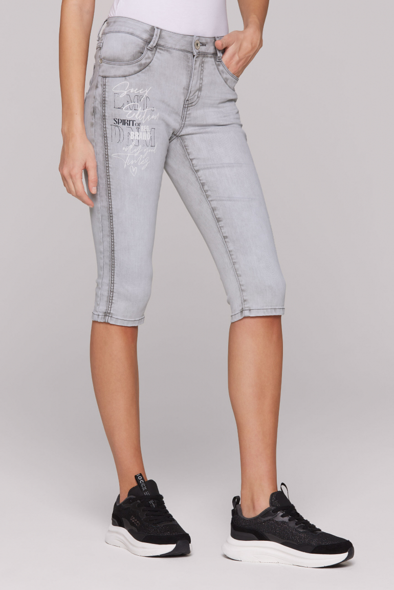 Capri Jeans CH:AR Comfort Fit light grey printed