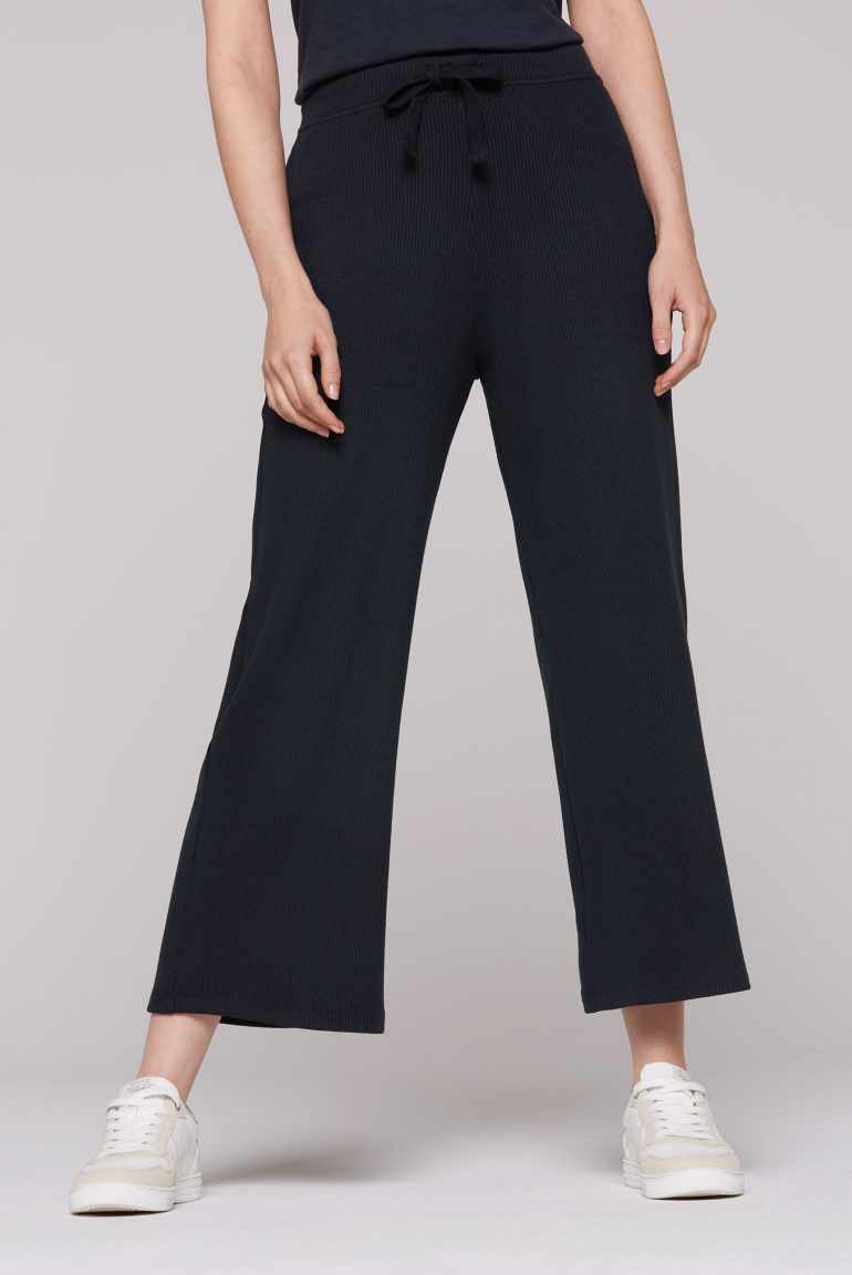 Culotte mit Rippstruktur blue navy