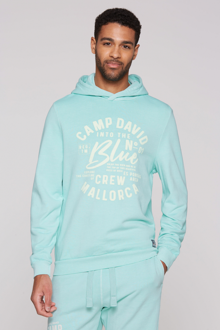 Hoodie mit Mallorca Print sea mint