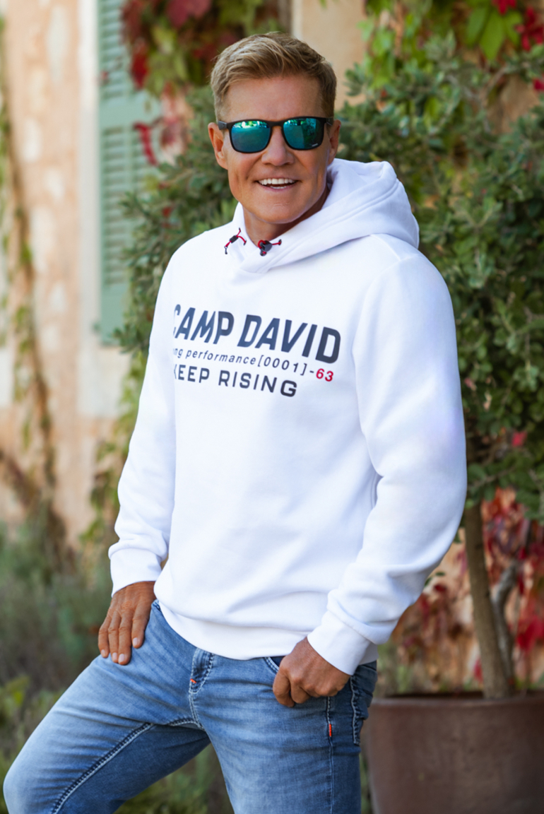 Hoodie mit Rubber Artwork opticwhite