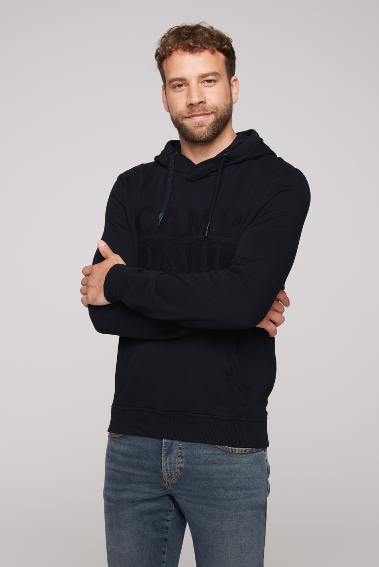 Hoodie mit tonigem Logo Artwork blue navy