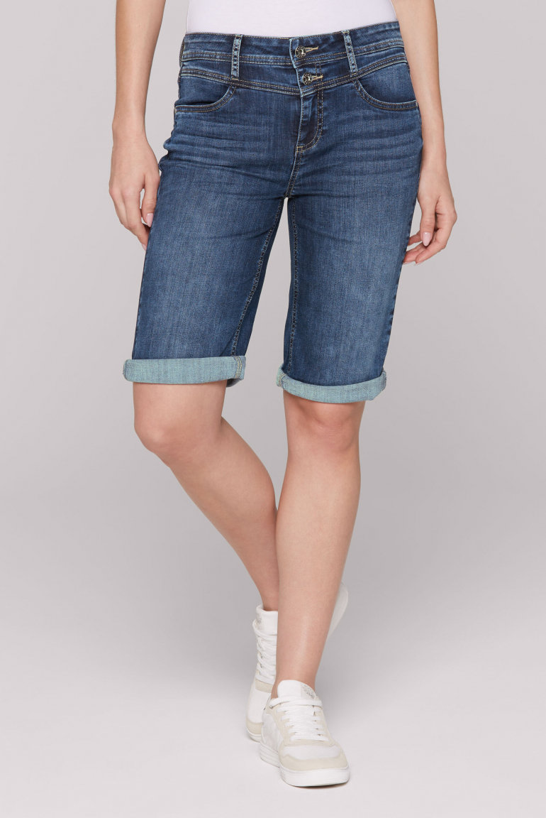Jeans Bermuda HA:NNI Regular Fit deep ocean blue
