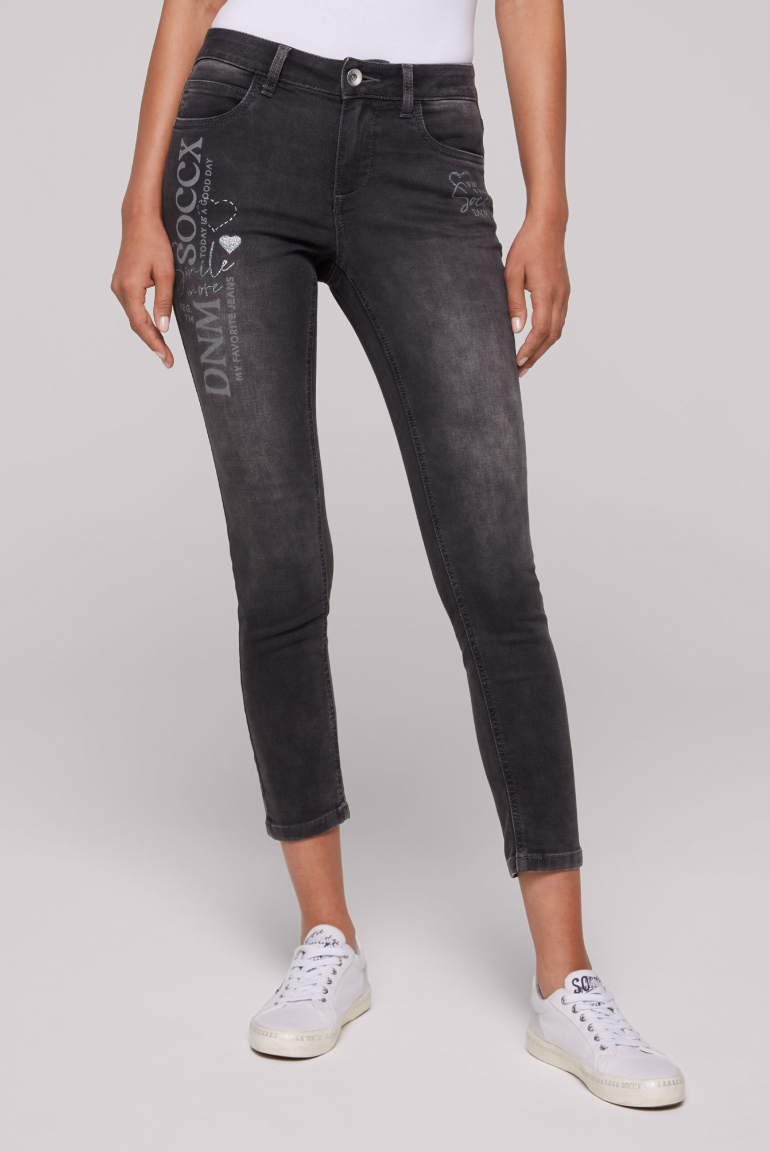 Jeans MI:RA Slim Fit jogg grey printed