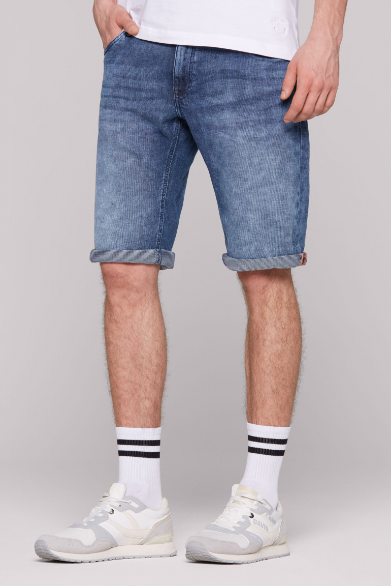 Jeans Shorts CO:NO Comfort Fit blue stripe