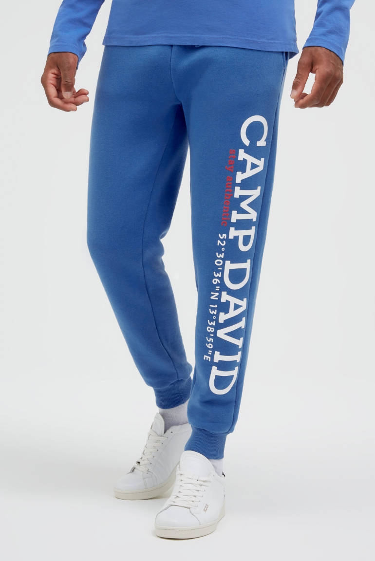 Jogginghose mit Logo Rubber Print true blue