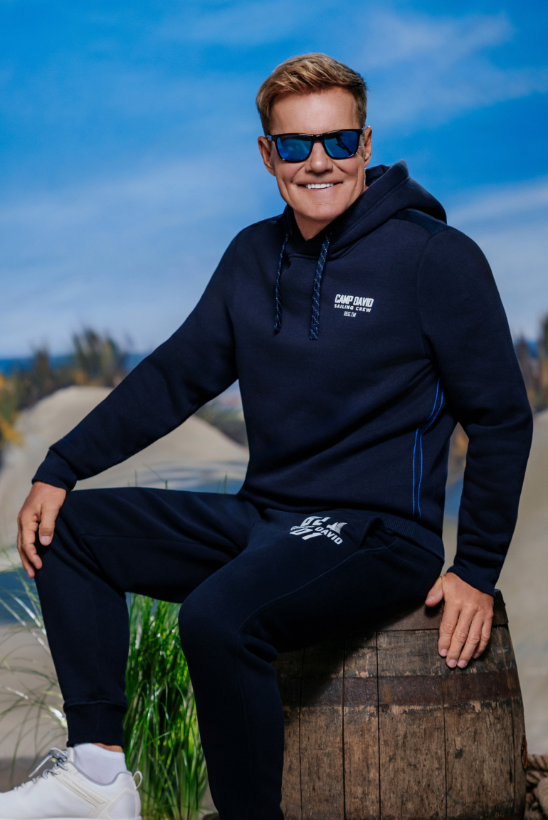 Jogginghose mit Puffprint blue navy