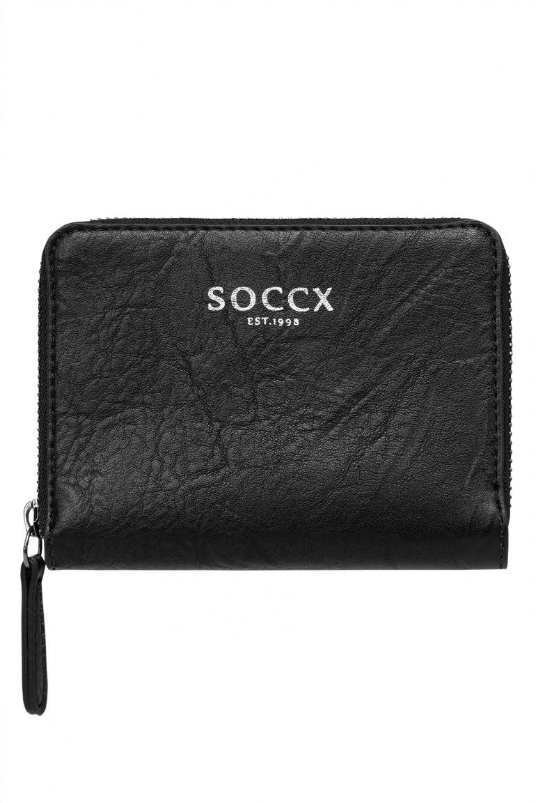 Kleine Geldbörse mit Logo Print black