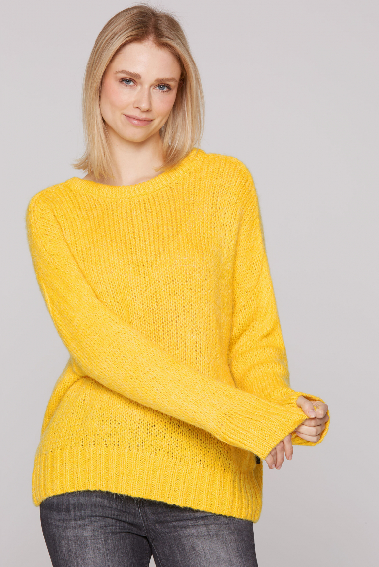 Oversized Pullover Loose Knit golden honey