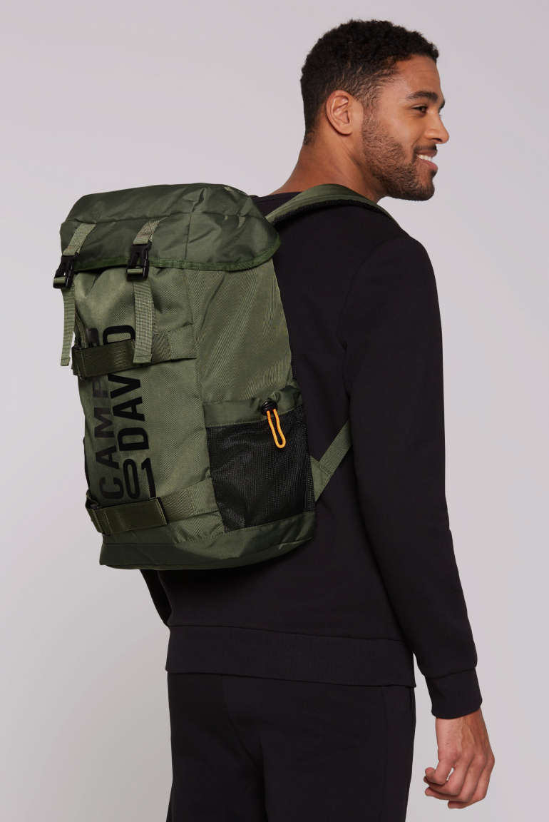 Rucksack mit Logo Design khaki