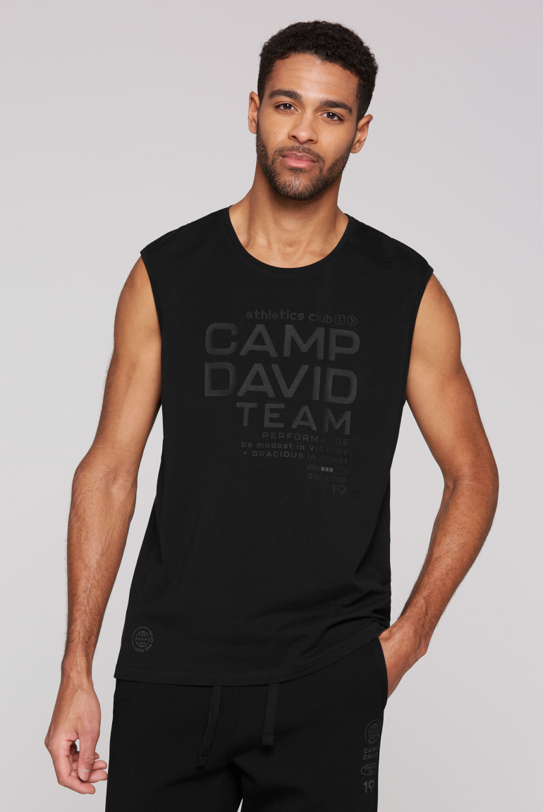 Sport-Shirt mit Rubber Prints black