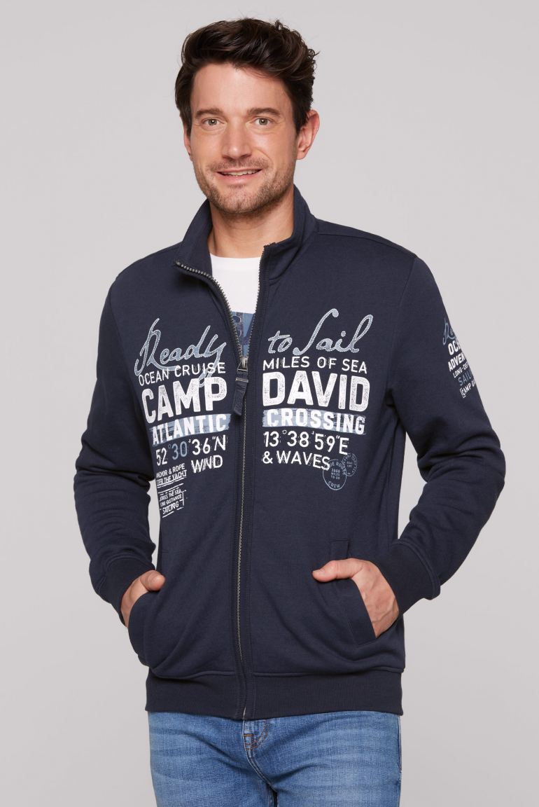 Sweatjacke mit Logo Artworks blue navy