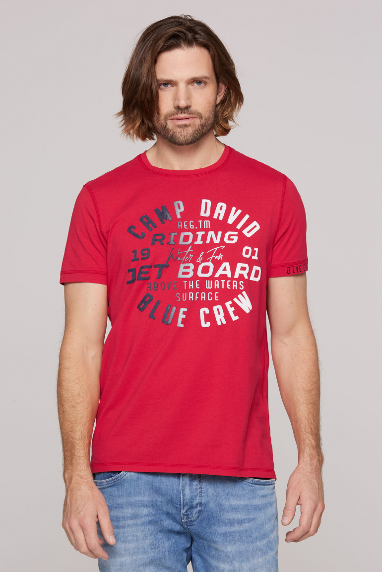 T-Shirt mit Gradient Puffprint nautical red