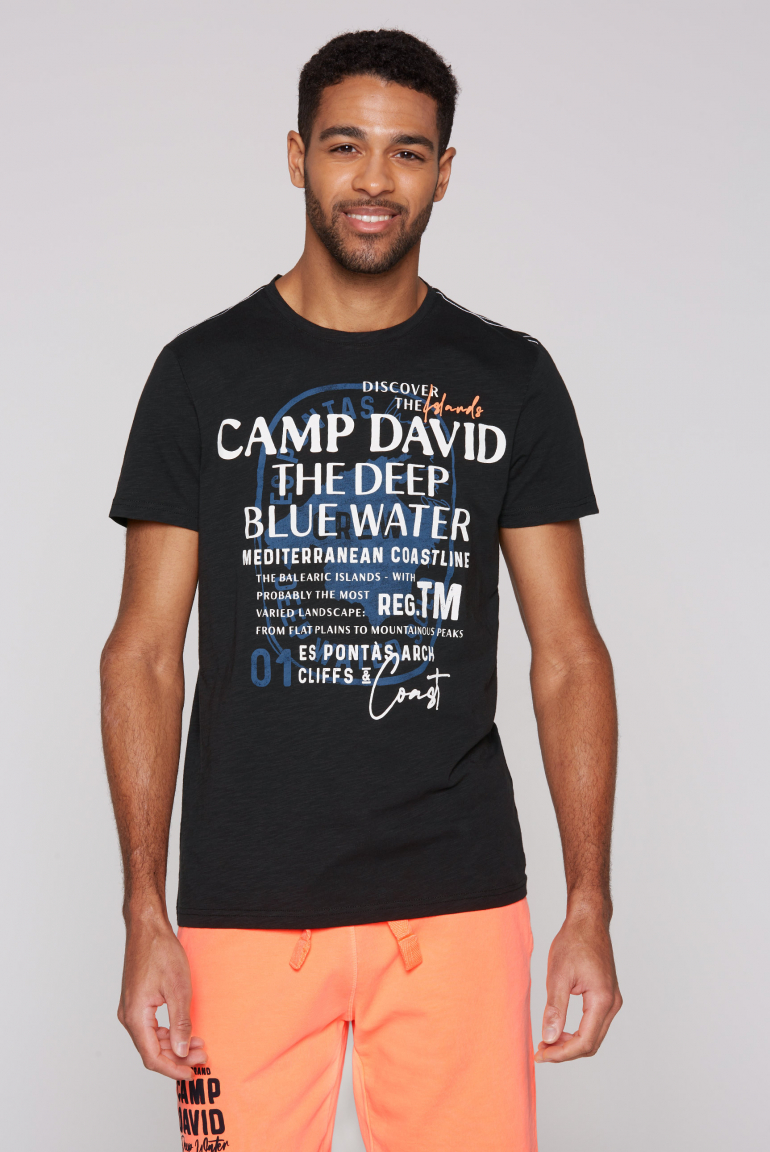 T-Shirt mit Print-Artworks black