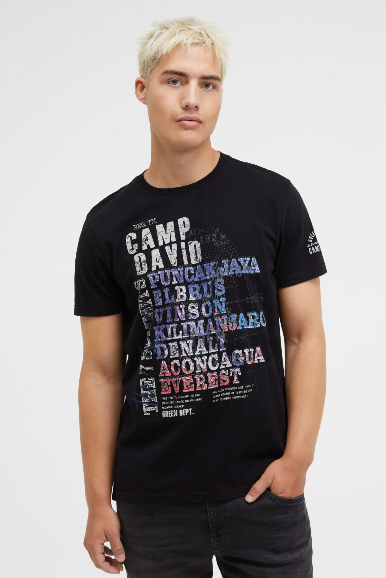 T-Shirt mit Wording Print