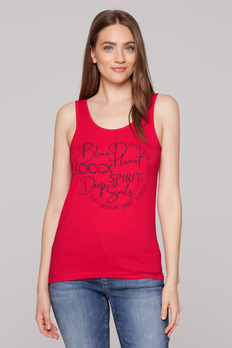 Top mit Label Print speed red