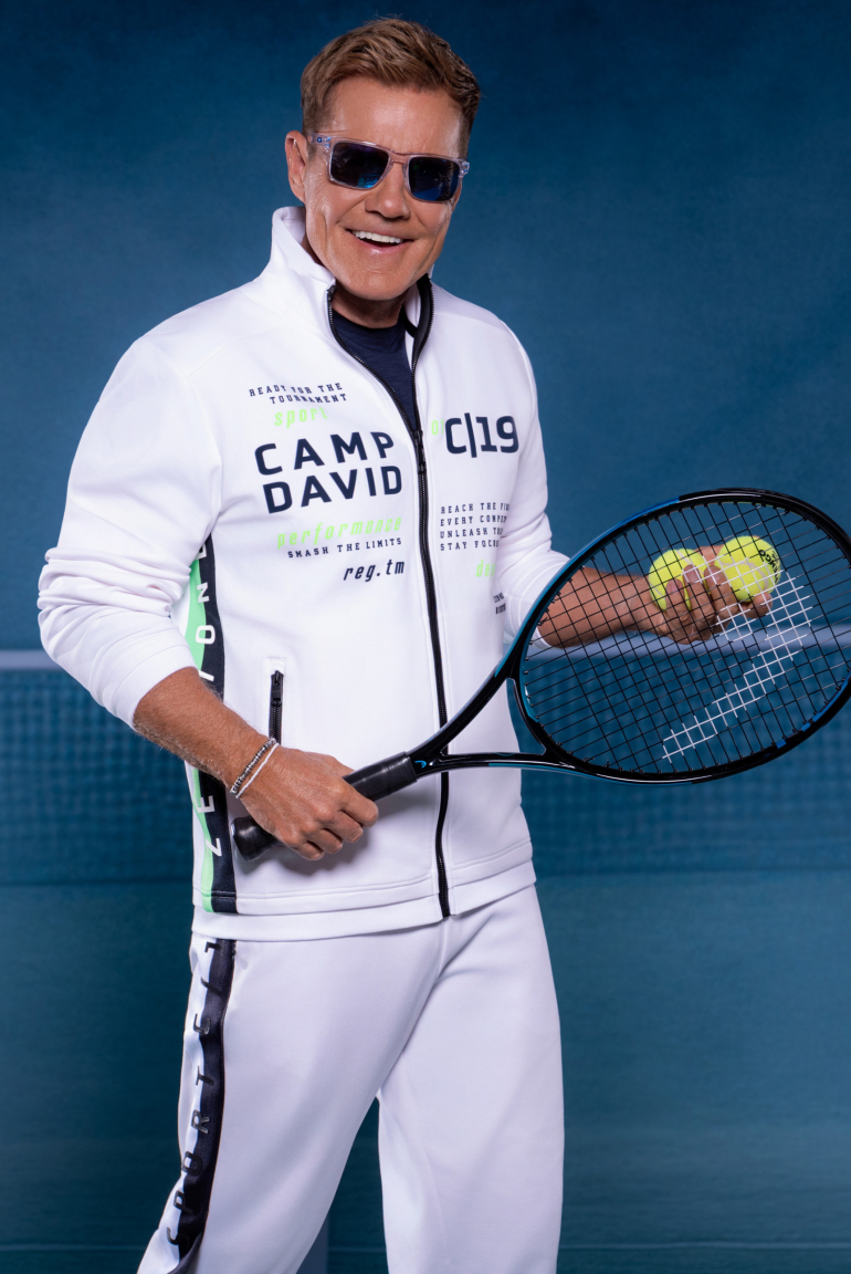 Trainingsjacke aus Interlock mit Logo Artworks