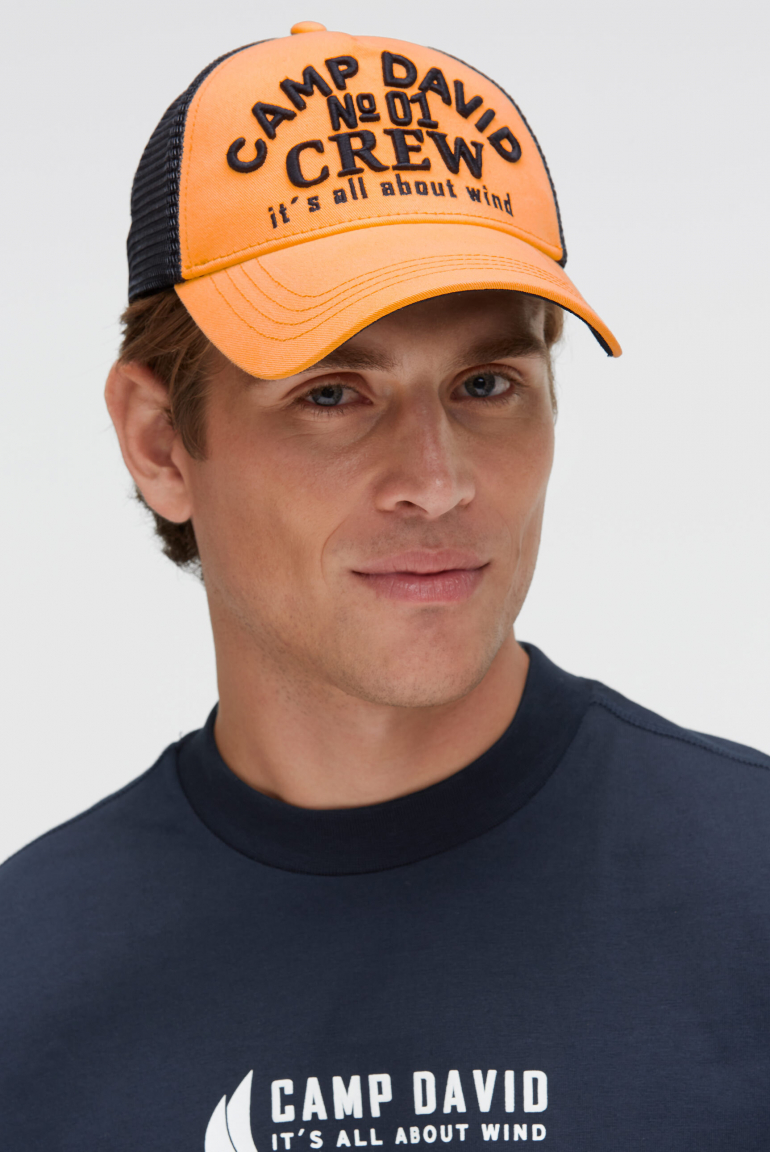 Trucker Cap mit 3D-Logo-Stickerei sunrise neon