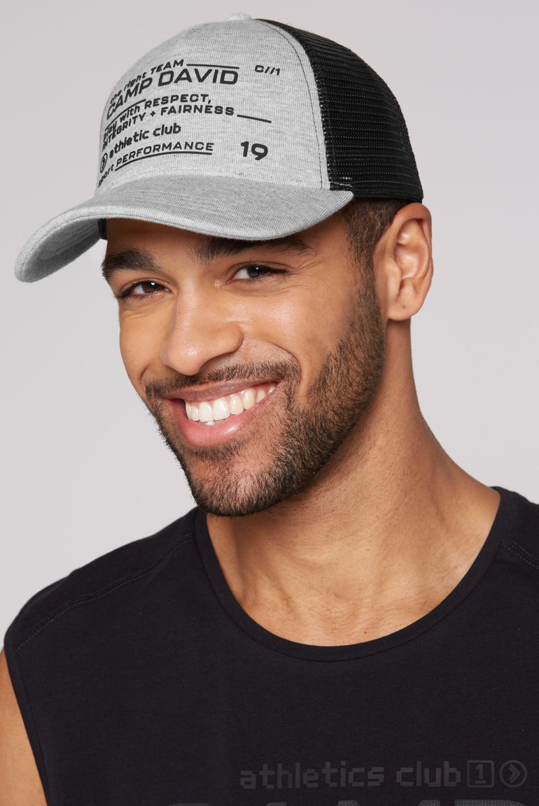 Trucker Cap mit Rubber Artwork dark greymelange