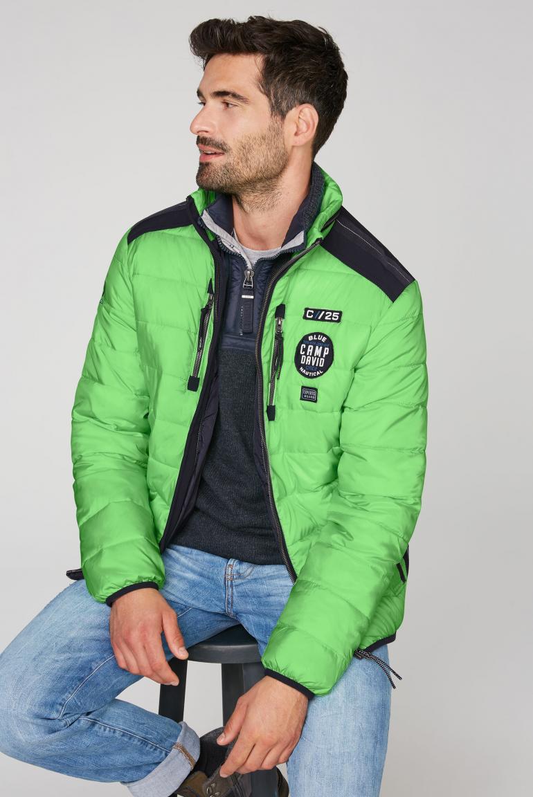 CAMP DAVID & SOCCX | Jacke im Materialmix mit Rücken Artwork CAMP DAVID & SOCCX | Jacke im Materialmix mit Rücken Artwork