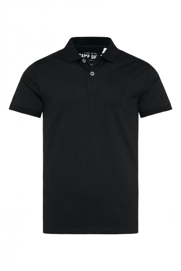 Basic Pikee-Polo mit Logo-Stickerei black