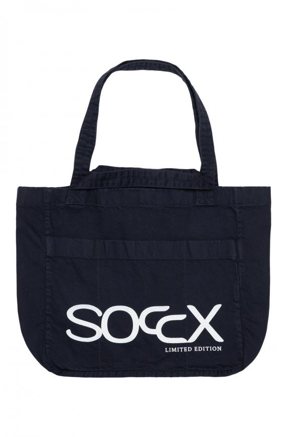 Beach Bag aus Canvas mit Logo Print