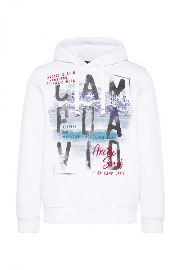 Hoodie mit Logo Artwork opticwhite