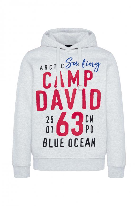 Hoodie mit Logo Artwork white melange