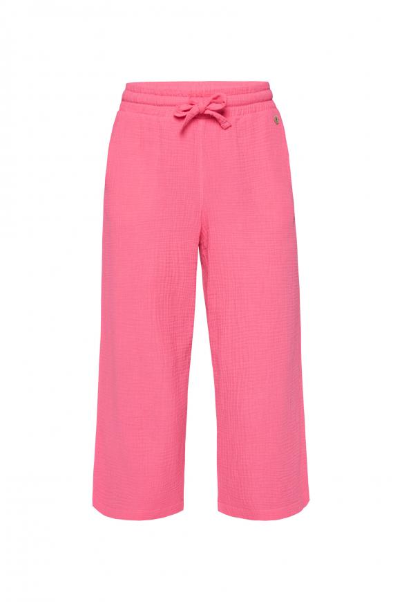 Hose aus Musselin mit weitem Bein bright pink