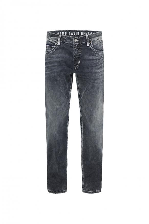 Jeans CO:NO mit Vintage-Waschung blue black used