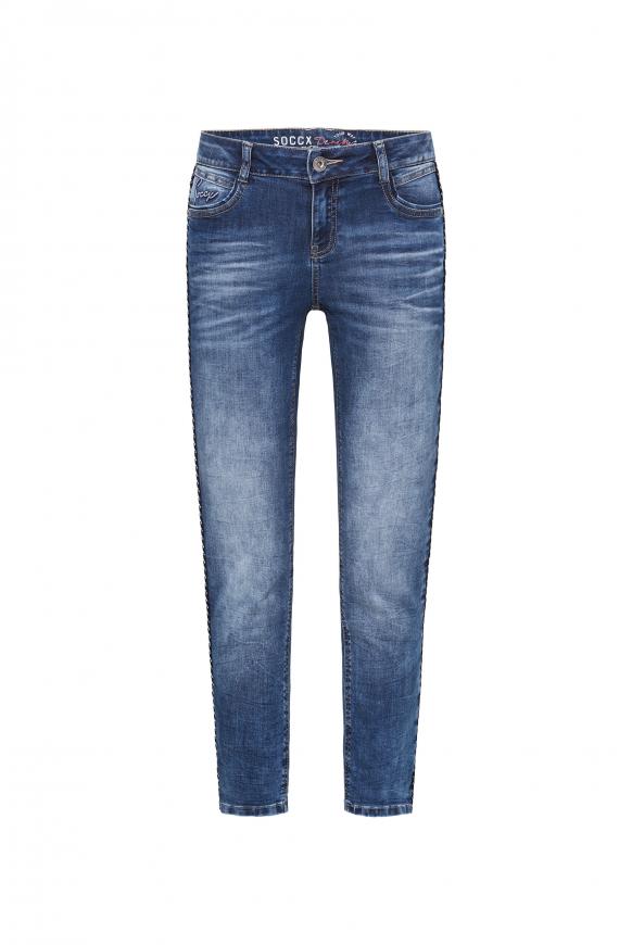 Jeans DA:NA mit Piping an der Seitennaht blue used