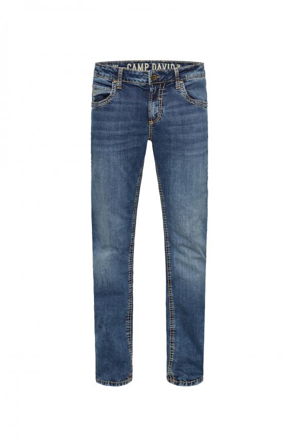 Jeans NI:CO mit breiten Nähten blue used