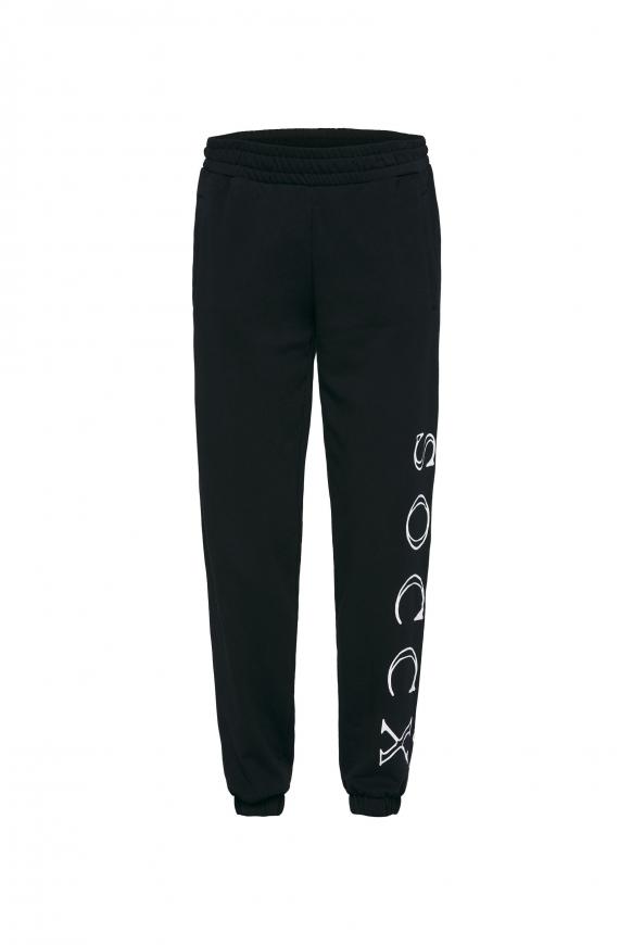 Jogginghose mit Logo Print black