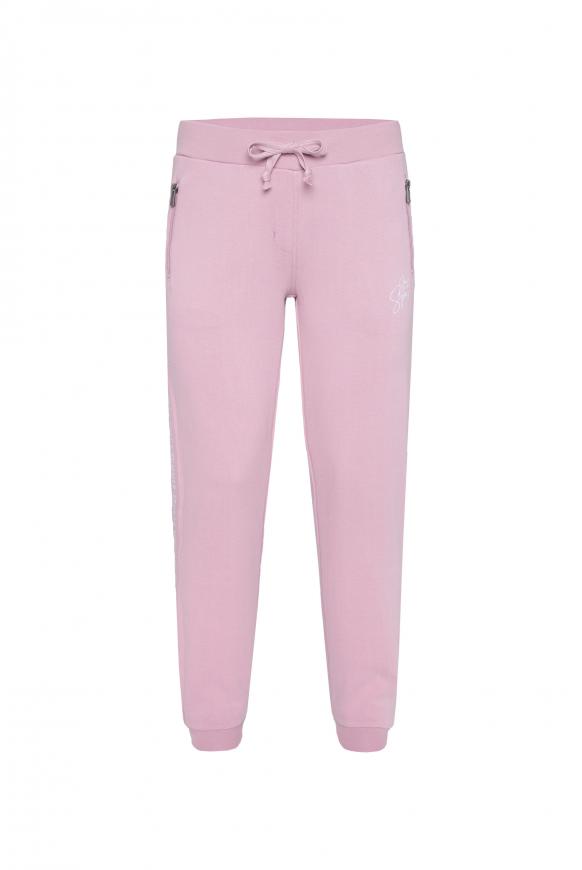Jogginghose mit Logo-Tape an den Seiten magic mauve