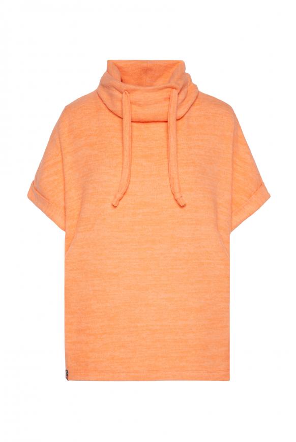 Kurzarm-Pullover mit Rücken-Artwork apricot blush