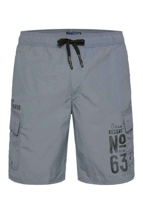 Lange Beachshorts mit Beintaschen surf grey