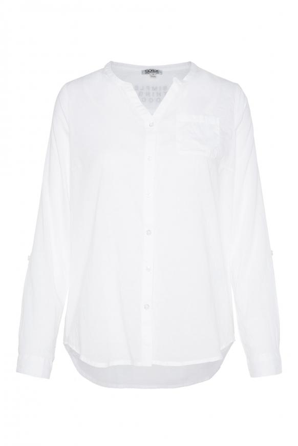 Leichte Bluse mit Brusttasche opticwhite