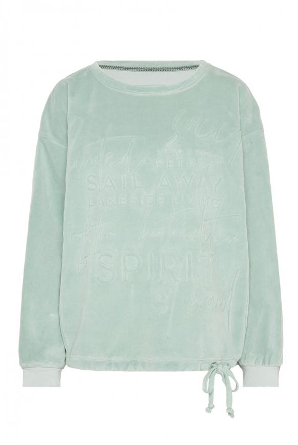 Nicki-Sweatshirt Oversized mit Artwork lake