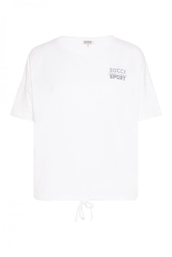 Oversized T-Shirt mit Rücken-Print opticwhite