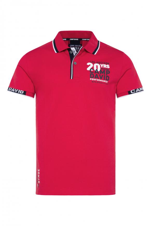 Pikee-Polo mit Logo Artworks royal red