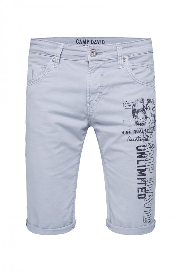 RO:BI Skater Jeans Shorts mit Print summer blue
