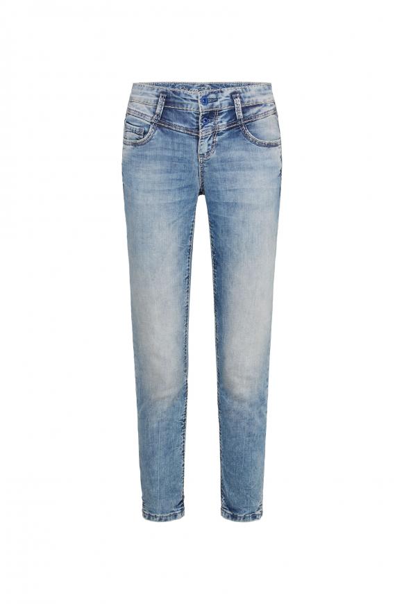 Slim Fit Jeans KI:RY mit Doppelknopf vintage blue