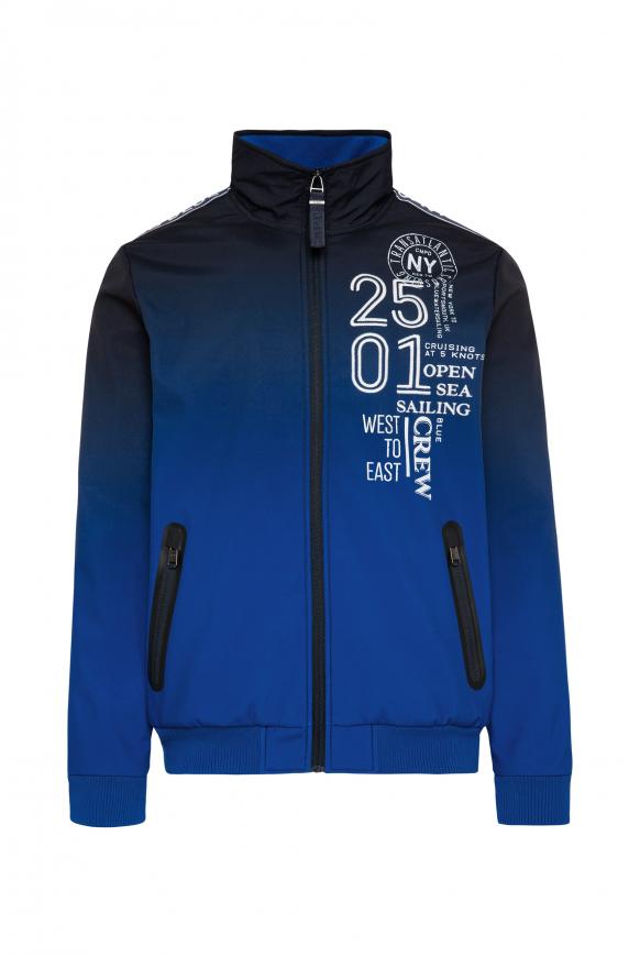 Softshelljacke mit Dip-Dye-Effekt blue navy