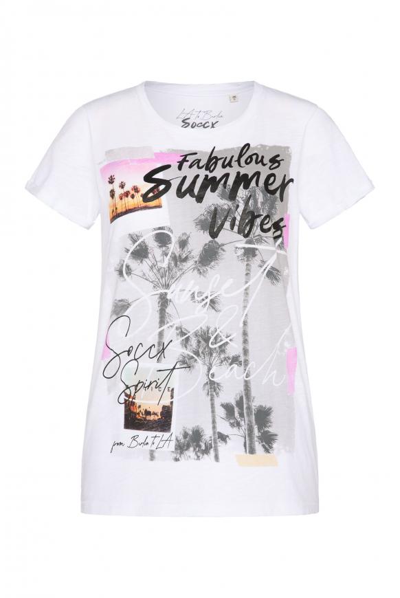 T-Shirt mit Print-Artwork opticwhite