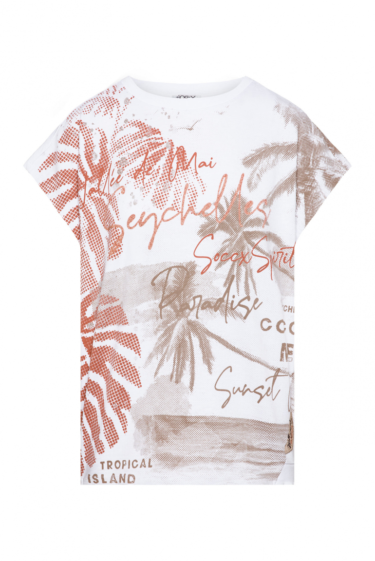 Ärmelloses Sweatshirt mit Artwork opticwhite