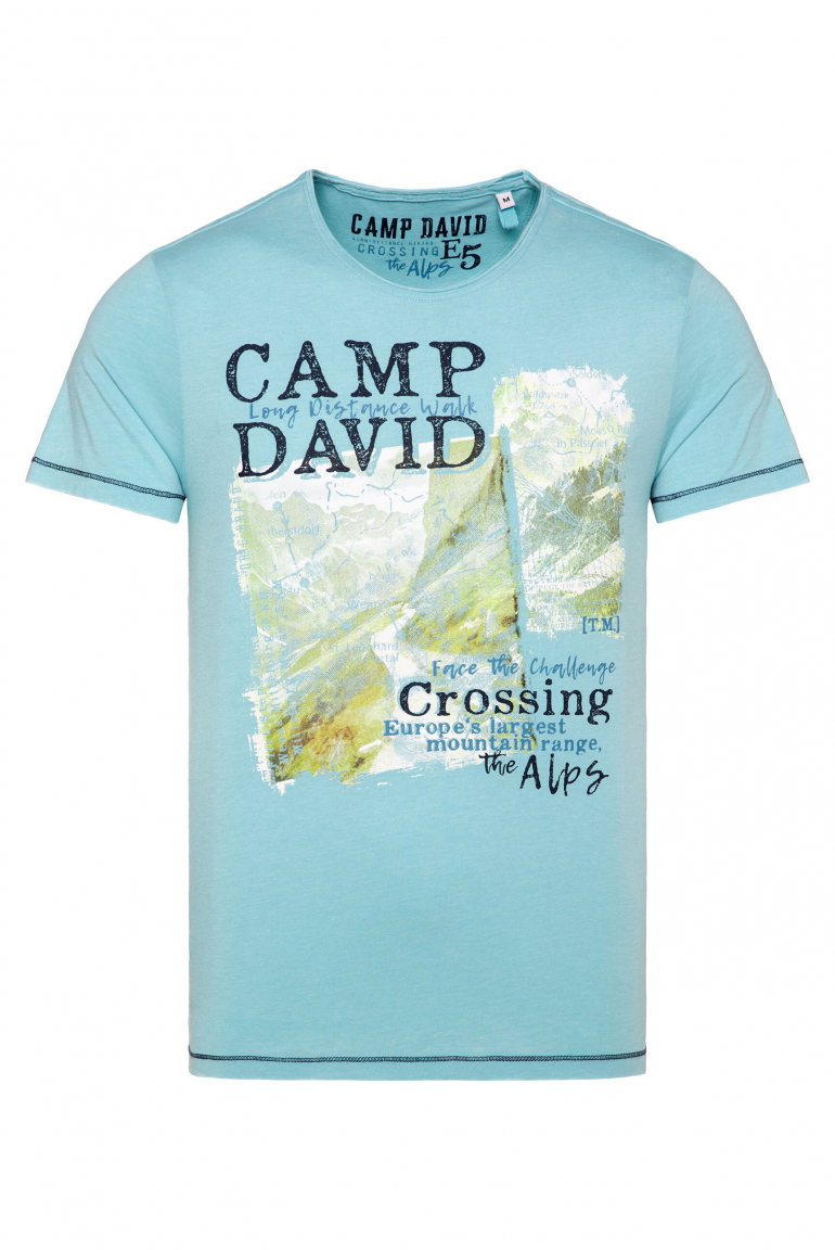 Ausbrenner-Shirt mit Photoprint fresh breeze